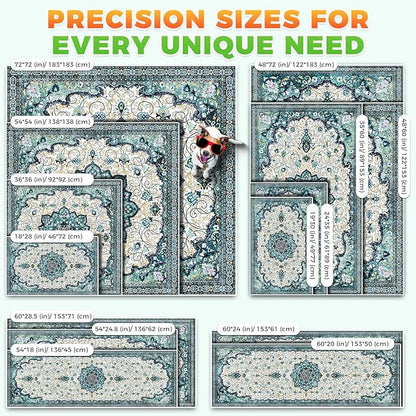 Hompet 2 Pack Super Absorbent Dog Door Mat for Muddy Paws, Washable Pee Pads for Dogs, Reusable Puppy Training Pads, Quick Dry Non-Slip Pet Entryway Rug, Leak-Proof Potty Pad for Indoor Floors 35x60