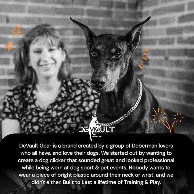 Dog Clicker Black & White with Necklace (4 Pack) - Clickers for Pet Training - Dog Training & Behavior Aids Easy to Carry with You Anywhere - Teach Your Dog Tricks or Reward His Behavior