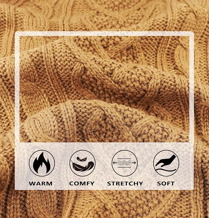 Dog Sweaters for Small Dogs Fall Dog Sweater Puppy Winter Clothes Dachshund Clothes Knitted Turtleneck Pet Sweater Warm and Soft Doggie Clothing Khaki Thanksgiving Doggy Sweater Large