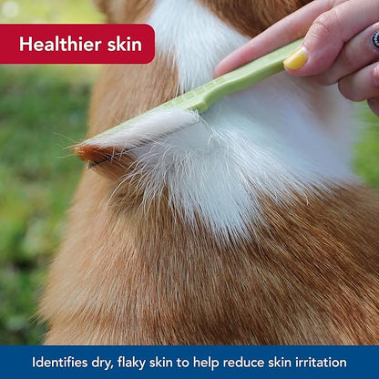 Coastal Pet Safari Double Row Comb - Helps Dry Skin - For Flea Prevention and Detection in Pets with Short and Long Hair
