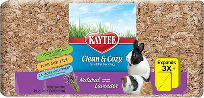 Kaytee Clean & Cozy Natural Bedding with Lavender 100 Liters