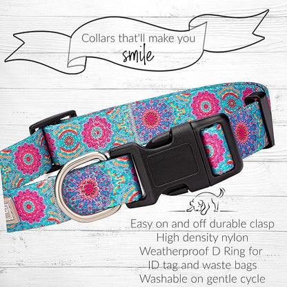 Lucky Love Dog - Adjustable Dog Collar with Easy Click Buckle for Small to Large Ones, Durable, & Comfortable for Male & Female Dogs, Pet Collar for Puppies & Adult Dogs - Clara, Small