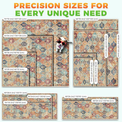 Hompet 2 Pack Super Absorbent Dog Door Mat for Muddy Paws, Washable Pee Pads for Dogs, Reusable Puppy Training Pads, Quick Dry Non-Slip Pet Entryway Rug, Leak-Proof Potty Pad for Indoor Floors 36x36