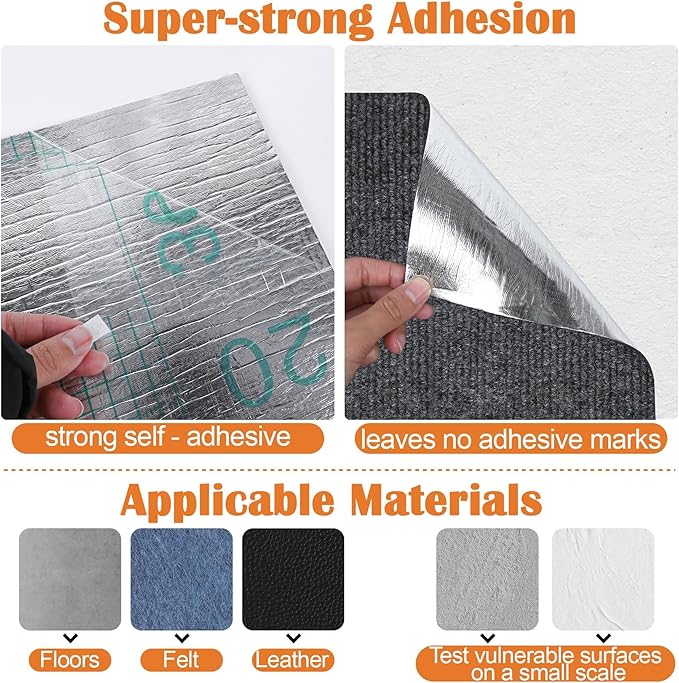 Cat Scratch Furniture Protector - 78.7" x 17" Trimmable Self-Adhesive Cats Claws Scratch Pads, DIY Cat Climbing Couch Protector for Scratch Post Cat Tree Replacement Indoor (Dark Gray)