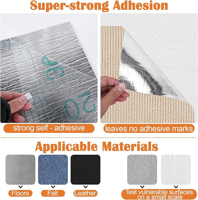 Cat Scratch Furniture Protector - 100" x 17" Trimmable Self-Adhesive Cats Claws Scratch Pads, DIY Cat Climbing Couch Protector for Scratch Post Cat Tree Replacement Indoor (Khaki)