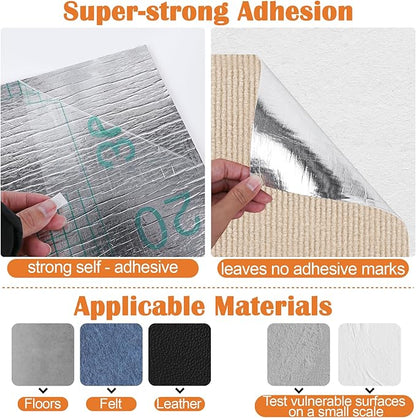 Cat Scratch Furniture Protector - 100" x 13.8" Trimmable Self-Adhesive Cats Claws Scratch Pads, DIY Cat Climbing Couch Protector for Scratch Post Cat Tree Replacement Indoor (Khaki)