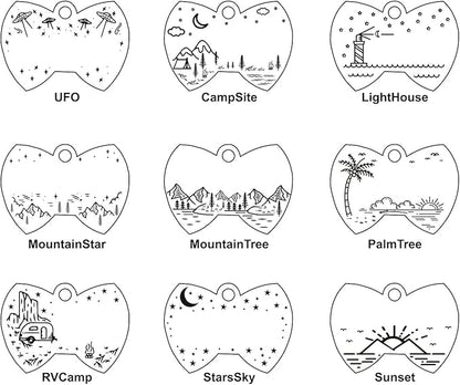 Personalized Dog Tag with 5 Lines of Custom Deep Engraved Durable Stainless Steel Pet ID Name Tag Designer Small Size Bow Tie
