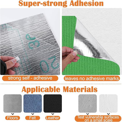 Cat Scratch Furniture Protector - 100" x 15.8" Trimmable Self-Adhesive Cats Claws Scratch Pads, DIY Cat Climbing Couch Protector for Scratch Post Cat Tree Replacement Indoor (Green)