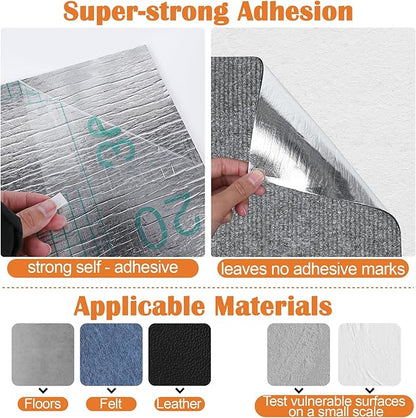 Cat Scratch Furniture Protector - 78.7" x 17" Trimmable Self-Adhesive Cats Claws Scratch Pads, DIY Cat Climbing Couch Protector for Scratch Post Cat Tree Replacement Indoor (Light Gray)