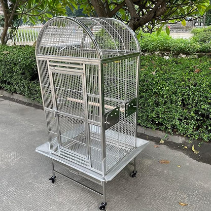 BMWPET SUS201 Stainless Steel PLAYTOP Style Bird CAGE Parrot CAGE 24"X22"X60"