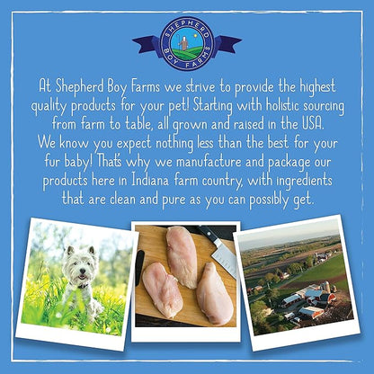 Shepherd Boy Farms Freeze Dried Dog and Cat Treats, Duck Heart, All Natural Freeze-Dried Dog Treat & Snack, Made in USA, High in Protein, Essential Nutrition of Raw Food, Single Ingredient 3oz