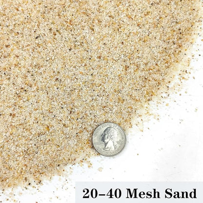 Aquarium Sand, 20lbs Beige Fish Tank Sand, Aquarium Gravel Substrate for Aquascaping, Vivariums, Terrariums, Plants and Crafts