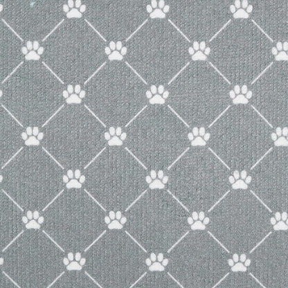 Bone Dry Machine Washable, Ultra Absorbent Pet Mat, 14x24, Gray Trellis Print