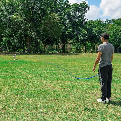 Hi Kiss Dog/Puppy Obedience Recall Training Agility Lead - 15ft 20ft 30ft 50ft 100ft Leash - Great for Play, Camping, or Backyard - Orange 30ft