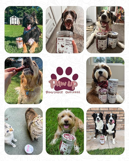 PAWUP Duck Jerky Strips Dog Treats, Training Treats for Dogs w/Taurine, Low Fat, Natural Duck Jerky Cuts for Small Dog, 12.5 oz