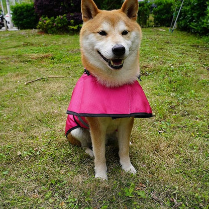 Dog Raincoat Waterproof Reflective Slicker - Lightweight Breathable Hooded Poncho Rain Coat Jacket with Adjustable Belly Strap and Leash Hole for Small Medium Large Dogs (Pink, X-Large)