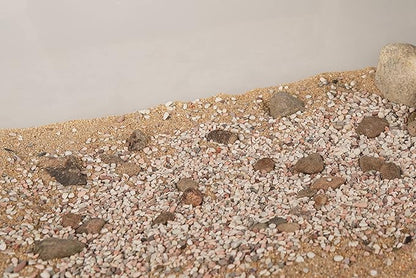LANDEN Betanu Aquascape Sand for Aquarium Landscape, Natural Cosmetic Gravel, Granite Sand, Fish Tank Decorative Sand, Coarse Sand for Plants, Small Pea Gravel, Light Colored Gravel 3-5mm 2L (7lbs)