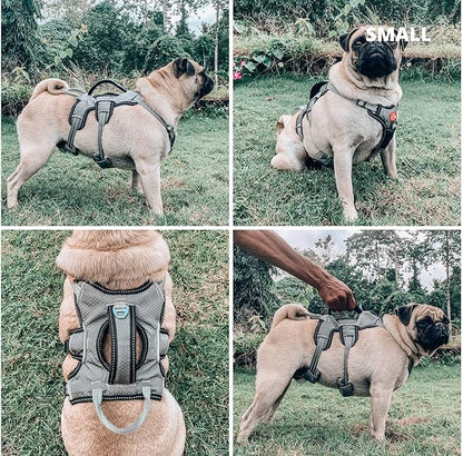Tuff Pupper Escape Proof No Escape Dog Harness | 5 Point Adjustable Fit Harness for Dogs | Padded Dog Harnesses | Handle Dog Lift Harnesses