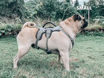 Tuff Pupper Escape Proof No Escape Dog Harness | 5 Point Adjustable Fit Harness for Dogs | Padded Dog Harnesses | Handle Dog Lift Harnesses